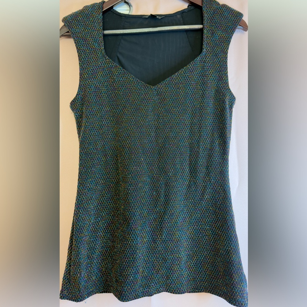 Guess Multicolor Textured Trendy Top Night Out